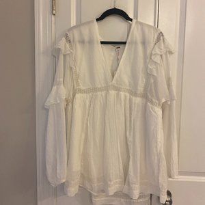 Free People White Romper Size M